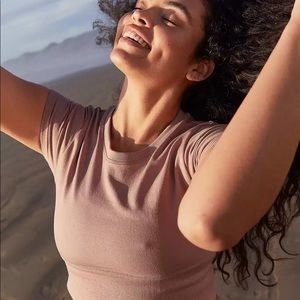 Nwot aerie offline ribbed cropped top xl